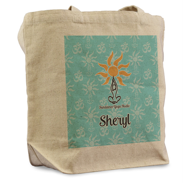 Custom Sundance Yoga Studio Reusable Cotton Grocery Bag (Personalized)