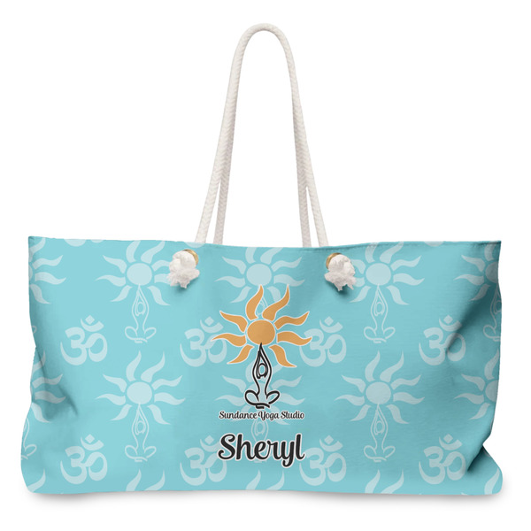 Custom Sundance Yoga Studio Large Tote Bag with Rope Handles (Personalized)