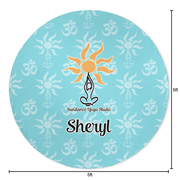 Sundance Yoga Studio Round Area Rug - Size