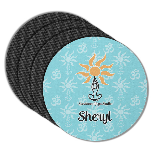 Sundance Yoga Studio Round Coaster Rubber Back - Main