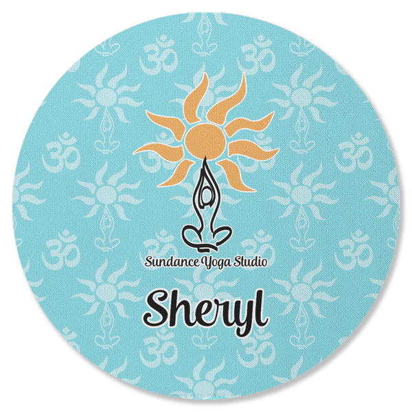 Sundance Yoga Studio Round Coaster Rubber Back - Single