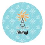 Sundance Yoga Studio Round Decal (Personalized)