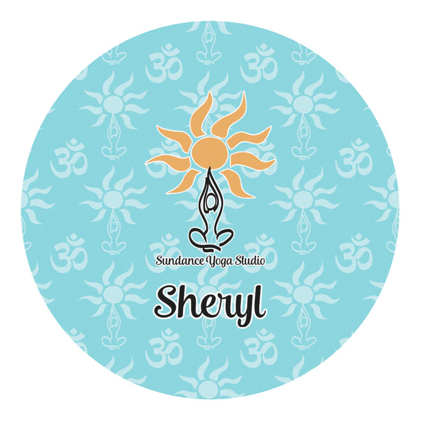 Custom Sundance Yoga Studio Round Decal (Personalized)