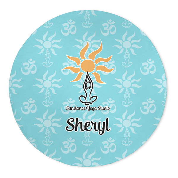 Custom Sundance Yoga Studio 5' Round Indoor Area Rug (Personalized)