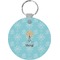 Sundance Yoga Studio Round Plastic Keychain (Personalized)