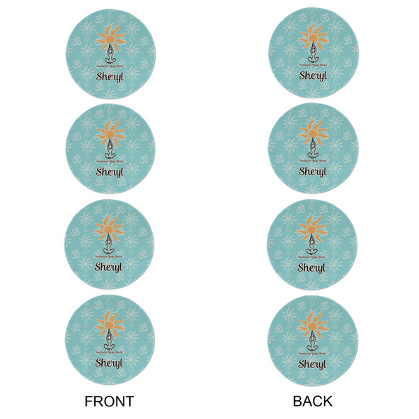 Sundance Yoga Studio Round Linen Placemats - APPROVAL Set of 4 (double sided)