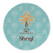 Sundance Yoga Studio Round Linen Placemats - FRONT (Double Sided)