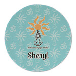 Sundance Yoga Studio Round Linen Placemat (Personalized)
