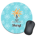 Sundance Yoga Studio Round Mouse Pad (Personalized)
