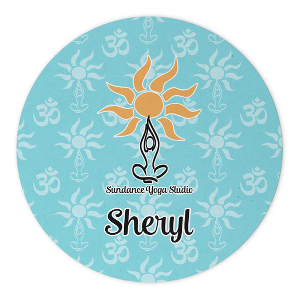 Sundance Yoga Studio Round Paper Coaster - Approval