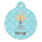 Sundance Yoga Studio Round Pet ID Tag (Personalized)