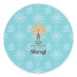 Sundance Yoga Studio Round Stone Trivet (Personalized)