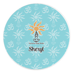 Sundance Yoga Studio Round Stone Trivet (Personalized)