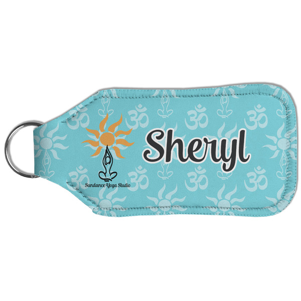 Sundance Yoga Studio Sanitizer Holder Keychain - Large (Back)