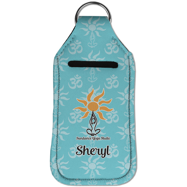 Sundance Yoga Studio Sanitizer Holder Keychain - Large (Front)
