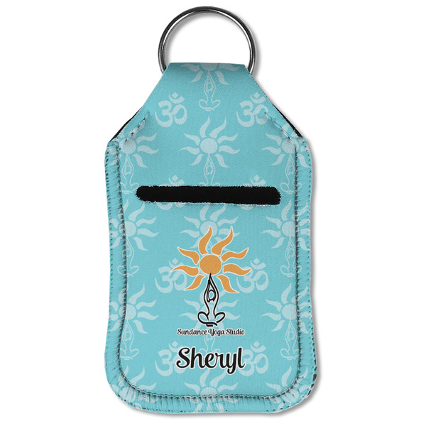 Sundance Yoga Studio Sanitizer Holder Keychain - Small (Front Flat)