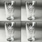 Sundance Yoga Studio Set of Four Engraved Beer Glasses - Individual View