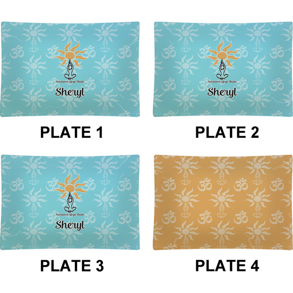 Sundance Yoga Studio Set of Rectangular Appetizer / Dessert Plates (Approval)