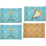 Sundance Yoga Studio Set of 4 Glass Rectangular Appetizer / Dessert Plate w/ Name or Text