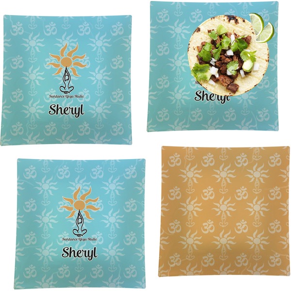 Sundance Yoga Studio Set of Square Dinner Plates