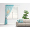 Sundance Yoga Studio Sheer Curtain With Window and Rod - in Room Matching Pillow