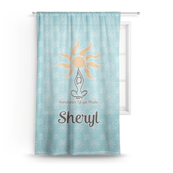 Sundance Yoga Studio Sheer Curtain (Personalized)
