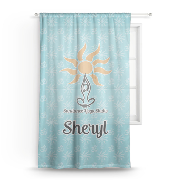 Custom Sundance Yoga Studio Sheer Curtain (Personalized)