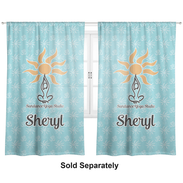Sundance Yoga Studio Sheer Curtains Double