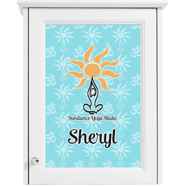 Sundance Yoga Studio Single White Cabinet Decal