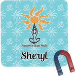 Sundance Yoga Studio Square Fridge Magnet w/ Name or Text