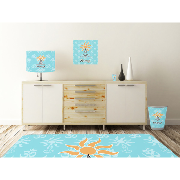Sundance Yoga Studio Square Wall Decal Wooden Desk