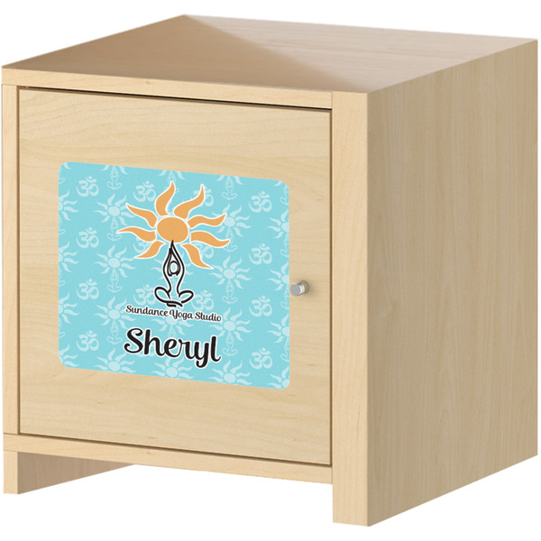 Sundance Yoga Studio Square Wall Decal on Wooden Cabinet