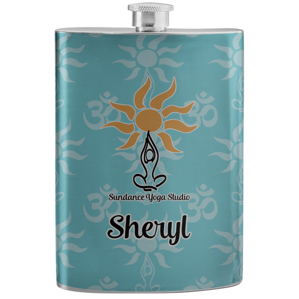Custom Sundance Yoga Studio Stainless Steel Flask w/ Name or Text