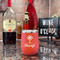 Sundance Yoga Studio Stainless Wine Tumblers - Coral - Double Sided - In Context