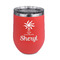 Sundance Yoga Studio Stainless Wine Tumblers - Coral - Single Sided - Front