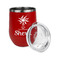 Sundance Yoga Studio Stainless Wine Tumblers - Red - Double Sided - Alt View