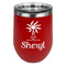 Sundance Yoga Studio Stemless Stainless Steel Wine Tumbler - Red - Single Sided (Personalized)