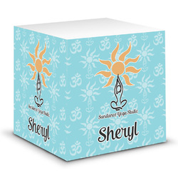 Sundance Yoga Studio Sticky Note Cube w/ Name or Text