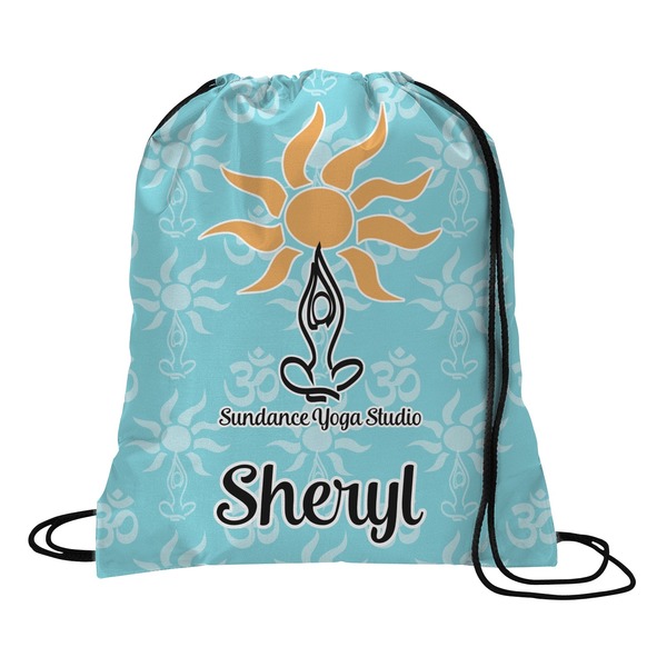 Custom Sundance Yoga Studio Drawstring Backpack - Large (Personalized)