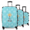 Sundance Yoga Studio 3 Piece Luggage Set - 20" Carry On, 24" Medium Checked, 28" Large Checked (Personalized)