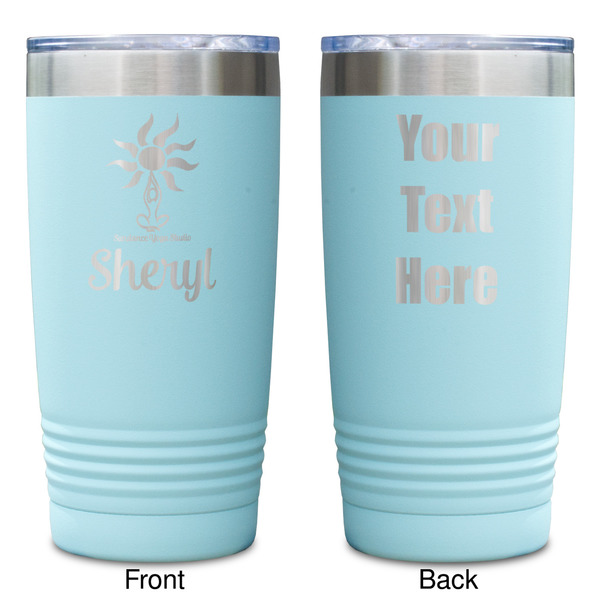 Sundance Yoga Studio Teal Polar Camel Tumbler - 20oz -Double Sided - Approval
