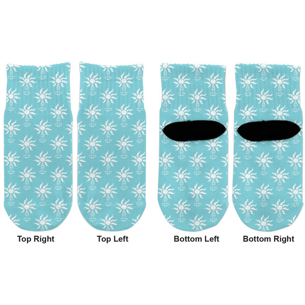 Sundance Yoga Studio Toddler Ankle Socks - Double Pair - Front and Back - Apvl