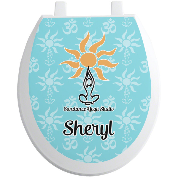 Custom Sundance Yoga Studio Toilet Seat Decal (Personalized)