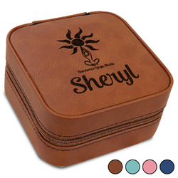 Sundance Yoga Studio Travel Jewelry Box - Leather (Personalized)