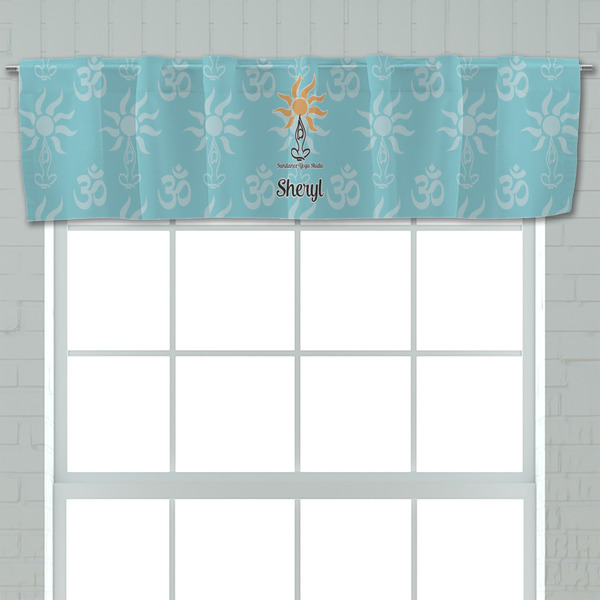 Sundance Yoga Studio Valance - Closeup on window