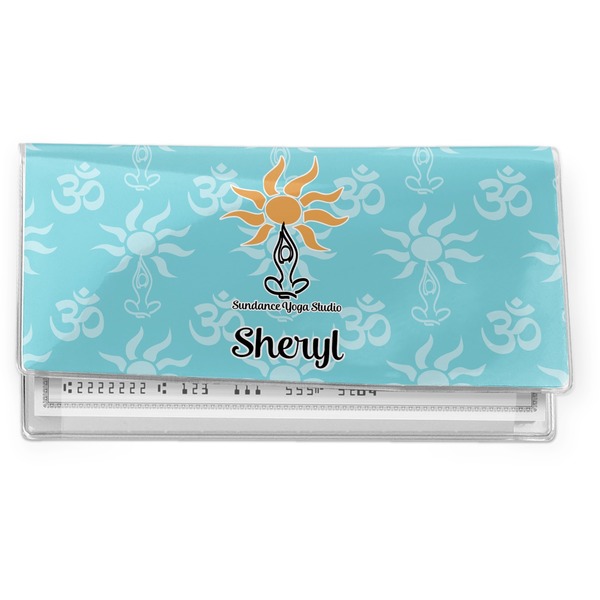Custom Sundance Yoga Studio Vinyl Checkbook Cover (Personalized)