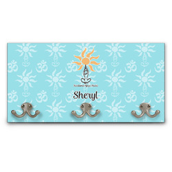 Sundance Yoga Studio Wall Mounted Coat Rack w/ Name or Text