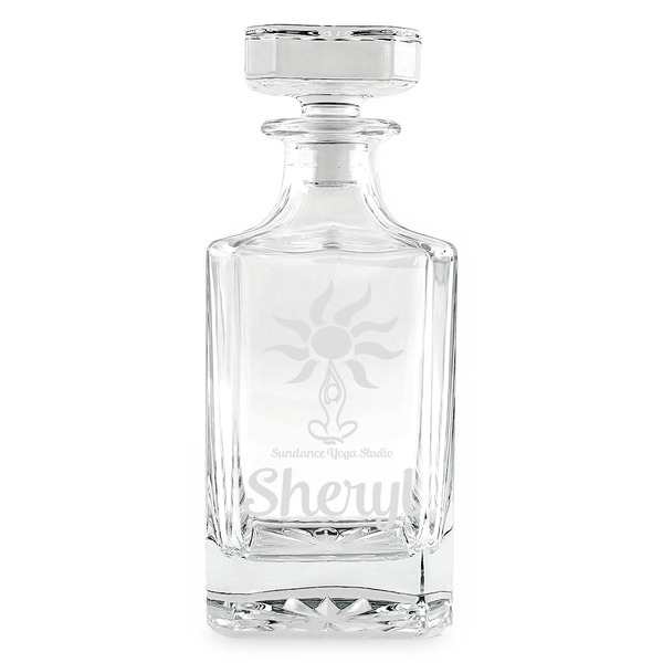 Sundance Yoga Studio Whiskey Decanter - 26oz Square - FRONT