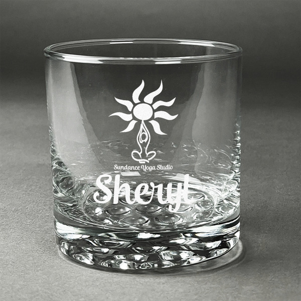 Custom Sundance Yoga Studio Whiskey Glass - Engraved (Personalized)