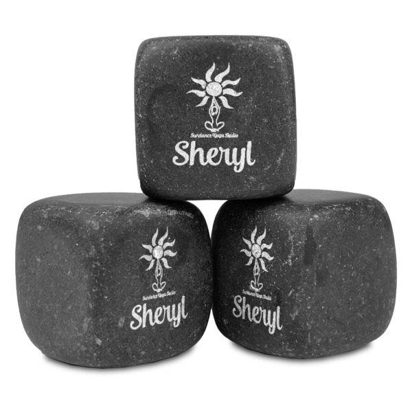 Custom Sundance Yoga Studio Whiskey Stone Set - Set of 3 (Personalized)